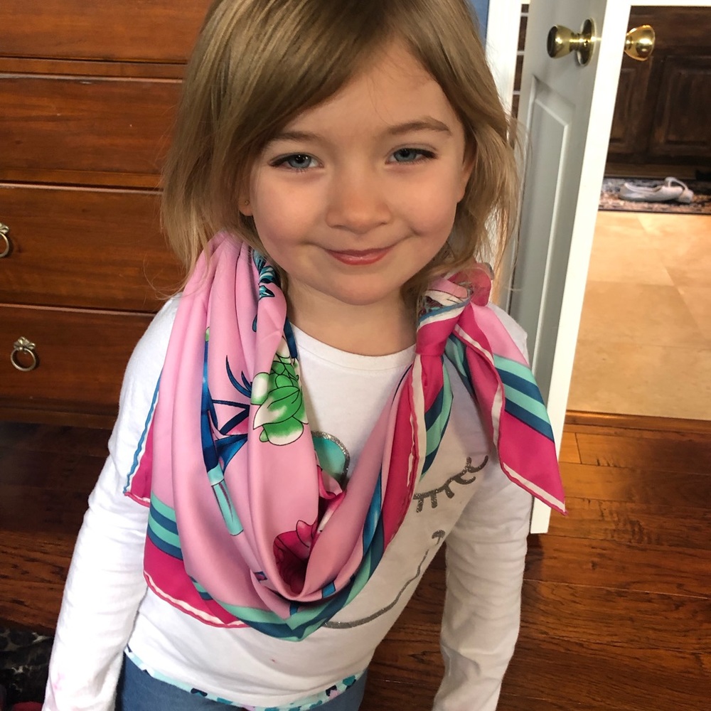 36" square scarf